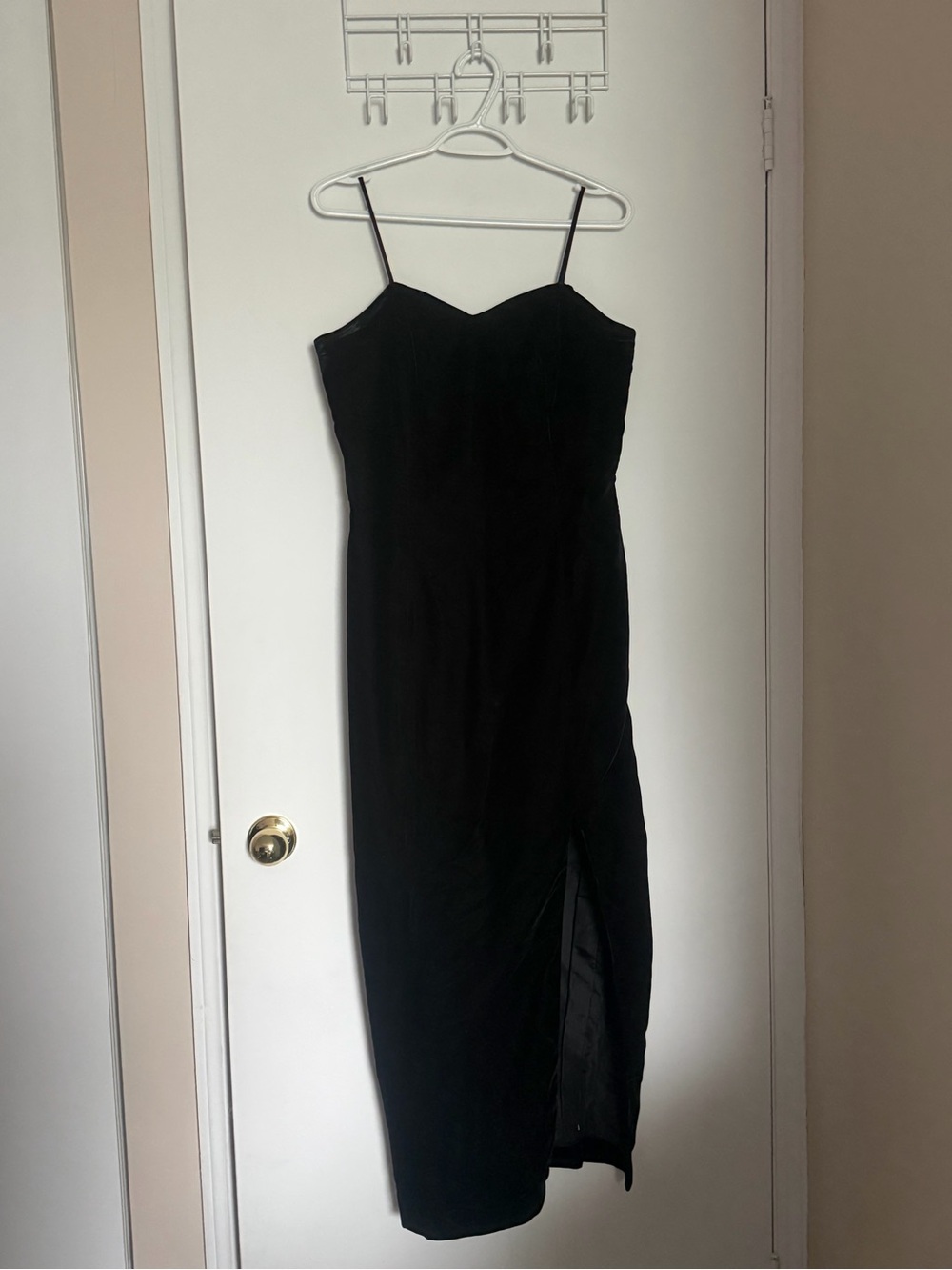 Recollections Black Spaghetti Strap Maxi Dress